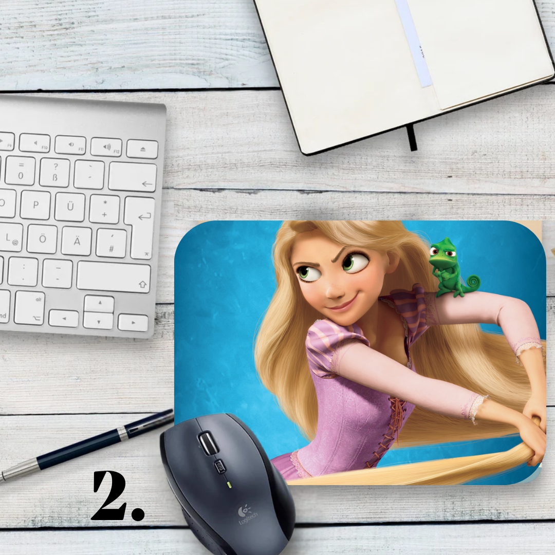 Podkładka pod mysz Zaplątani / Tangled – animacja Disney, Roszpunka i Flynn Rider