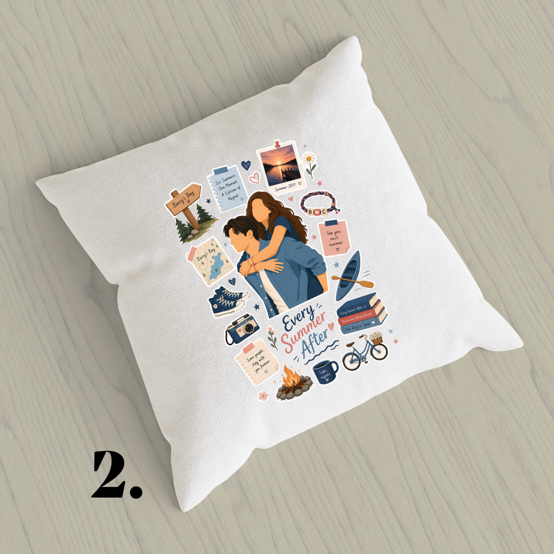 Poszewka dekoracyjna Każdy kolejny rok – bookish romance i BookTok aesthetic