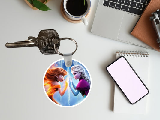Breloczek Kraina lodu – inspirowany filmem Disney, estetyczny breloczek, Elsa, Anna, Olaf