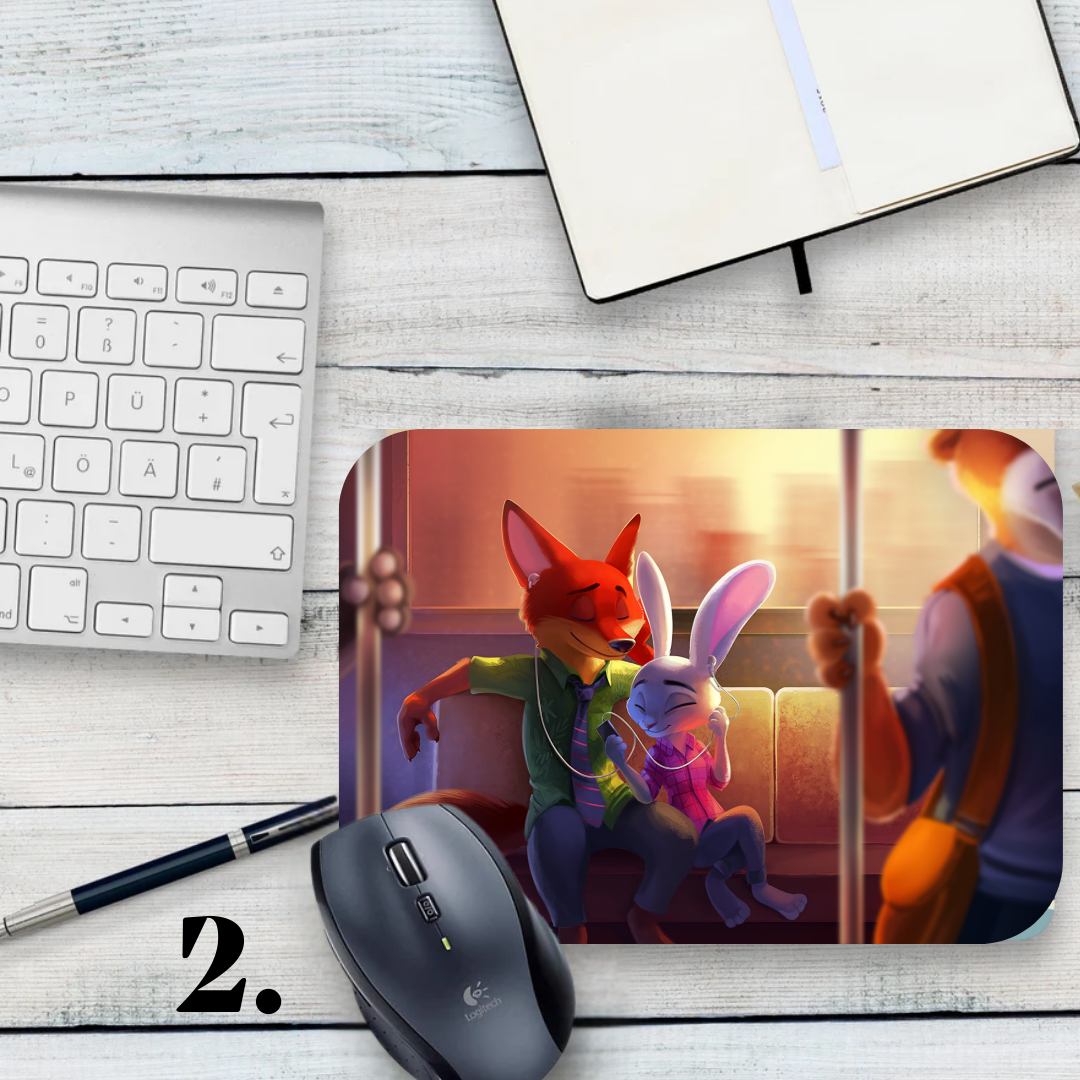 Podkładka pod mysz Zwierzogród / Zootopia – Judy Hopps i Nick Wilde