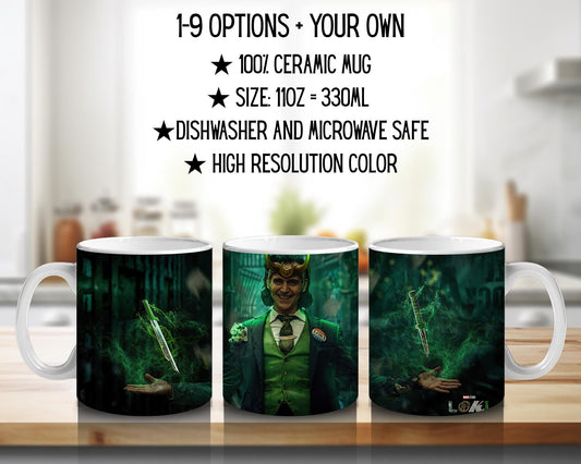 Loki | 100% CERAMIC MUG, 11Oz = 330ml