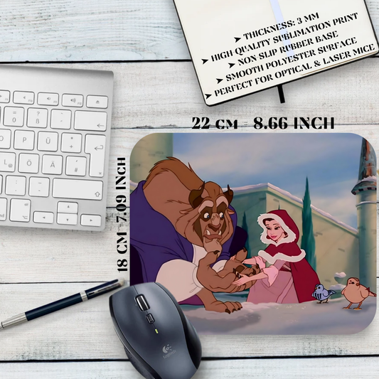 Podkładka pod mysz Piękna i Bestia / Beauty and the Beast – klasyka Disney