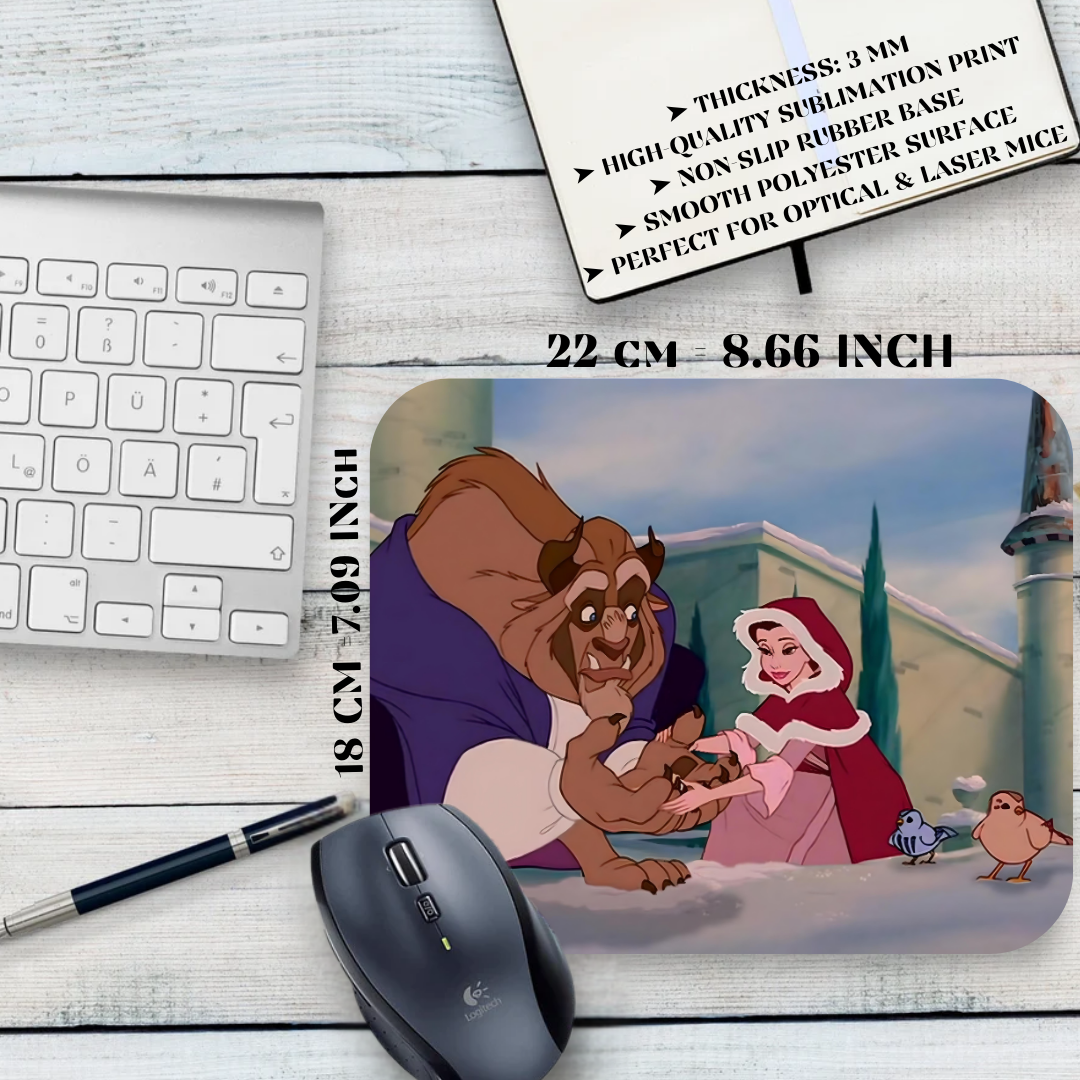 Beauty and the Beast Mouse Pad - Disney Classic
