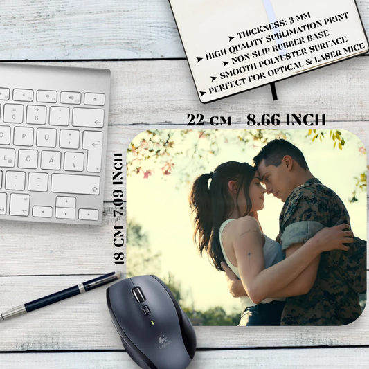 Podkładka pod mysz Purpurowe Serce / Purple Hearts – film Netflix, Cassie i Luke