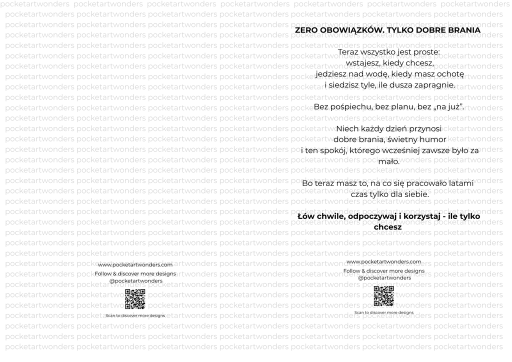Kartka okolicznościowa – Emeryt / Retirement for Him