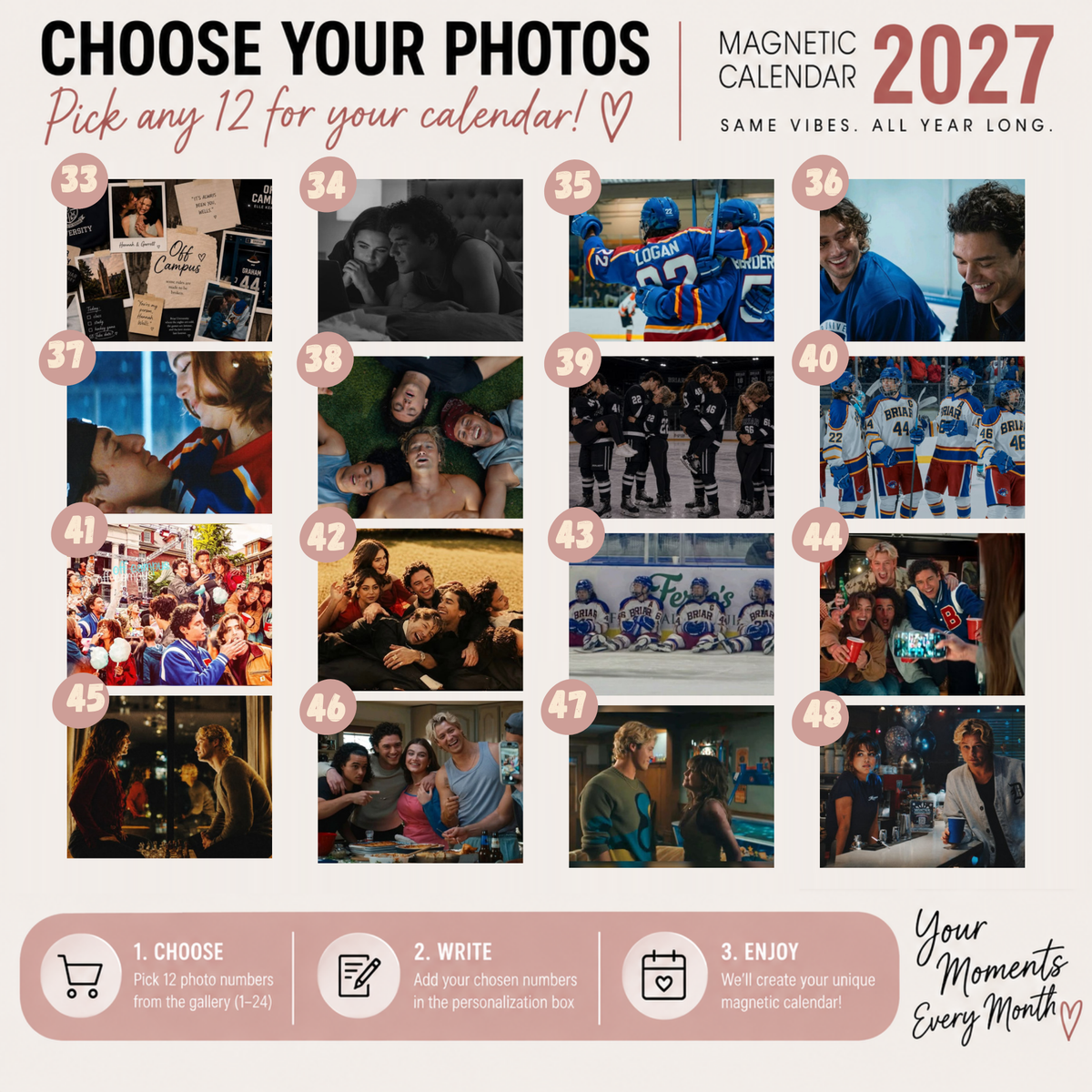Kalendarz magnetyczny 2027 – Off Campus