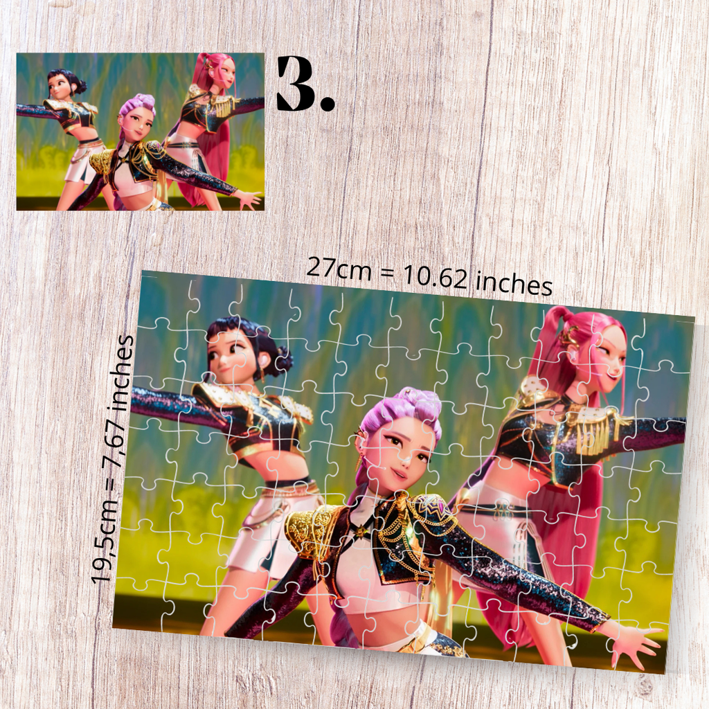 K-Pop Demon Hunters Inspired Puzzle | 88 Piece Fan Art | Sony Pictures Animation Aesthetic Collectible | Sun-Hee & Bora | Korean Fantasy Puzzle Gift