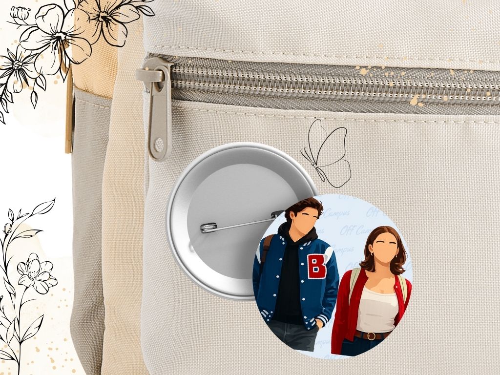Off Campus pin - hockey romance and BookTok aesthetic