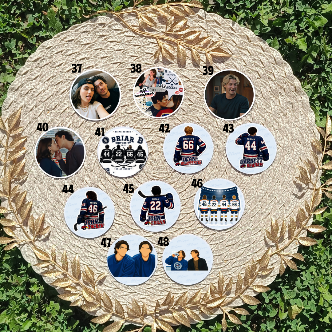 Off Campus pin - hockey romance and BookTok aesthetic