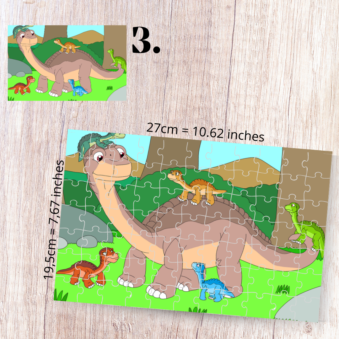 Puzzle 88 Pieces - The Land Before Time Inspired