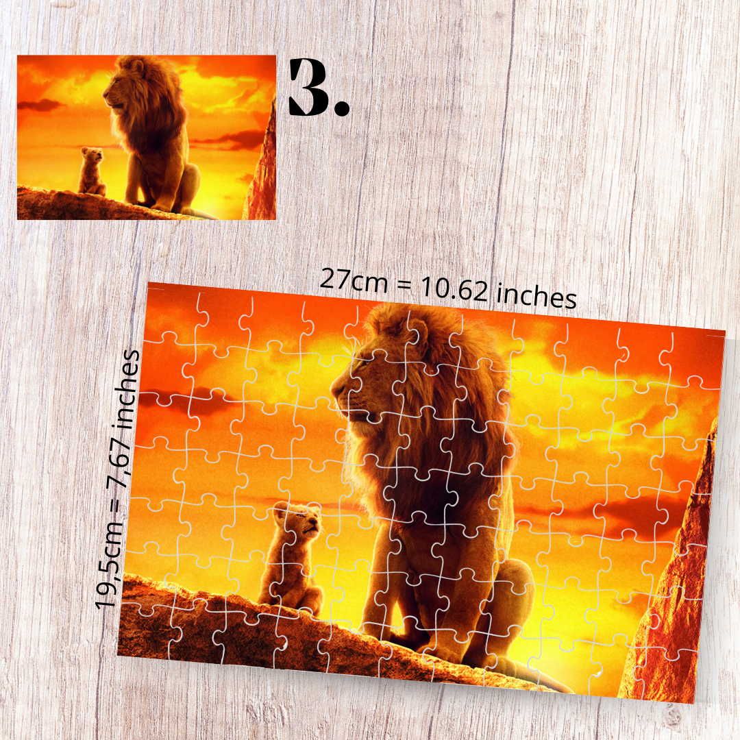The Lion King puzzle - Simba, Nala, Timon and Pumbaa