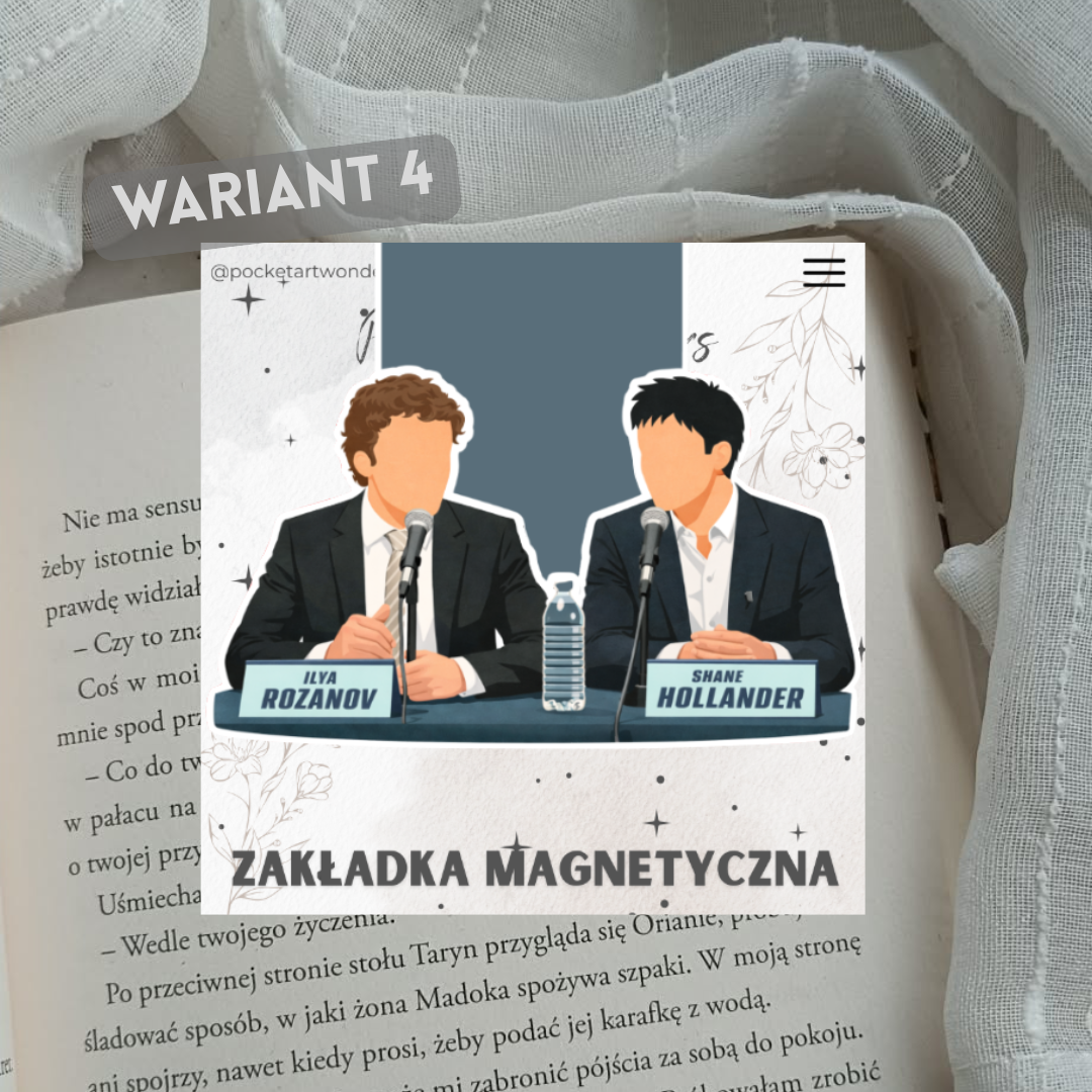 Zakładka magnetyczna - inspirowana Heated Rivalry
