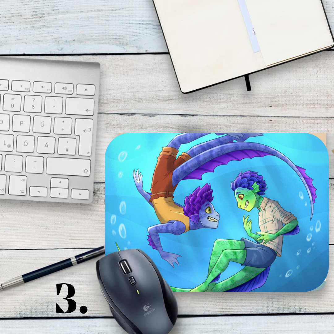 Podkładka pod mysz Luca / Luca – animacja Disney Pixar, Luca i Alberto