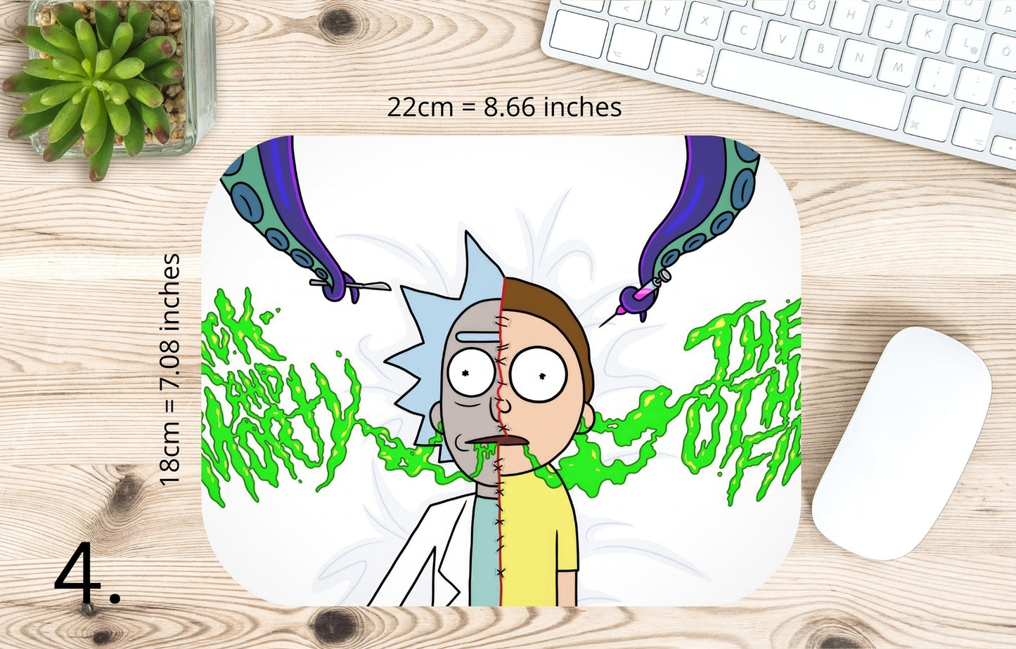 Podkładka pod mysz Rick i Morty / Rick and Morty – multiversum, serial animowany sci-fi