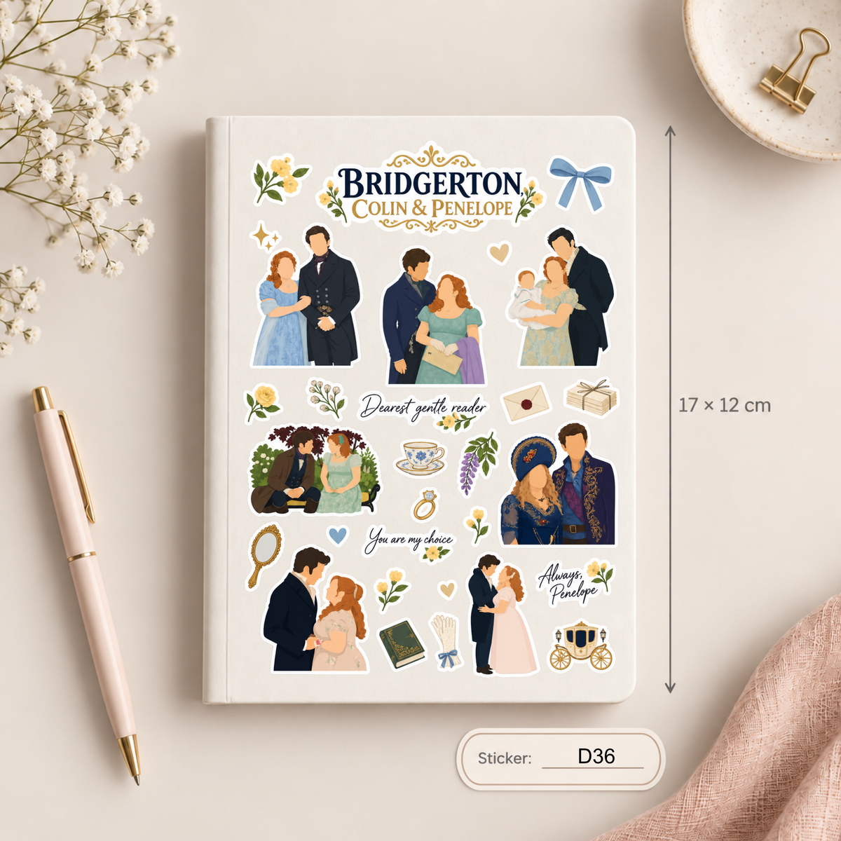 Arkusz naklejek – Bridgertonowie / Bridgerton