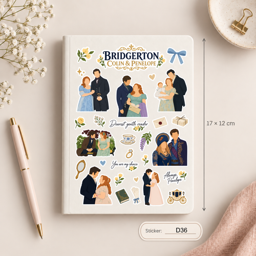 Arkusz naklejek – Bridgertonowie / Bridgerton
