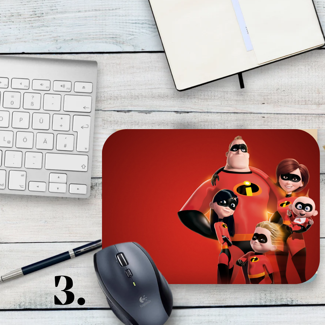 Podkładka pod mysz Iniemamocni / The Incredibles – animacja Pixar, rodzina Parr