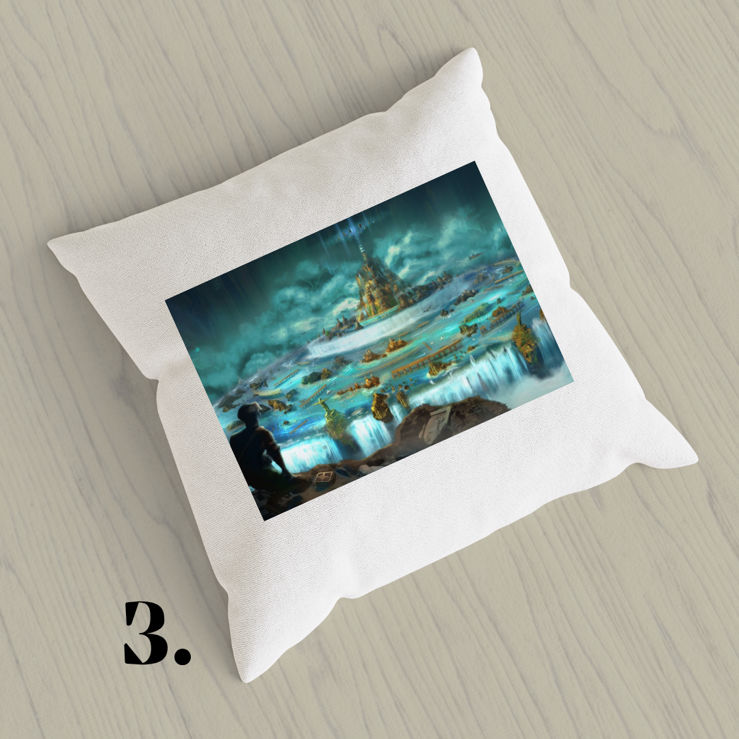 Atlantis: The Lost Empire, Kida, Milo Thatch, Disney 2001 | Inspired Pillow Cover | 15x15in Sublimation Microfiber Cushion Case
