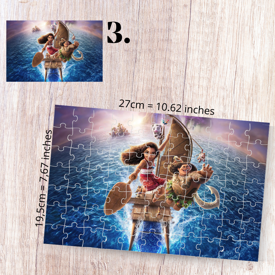 Puzzle 88 Pieces - Moana Inspired