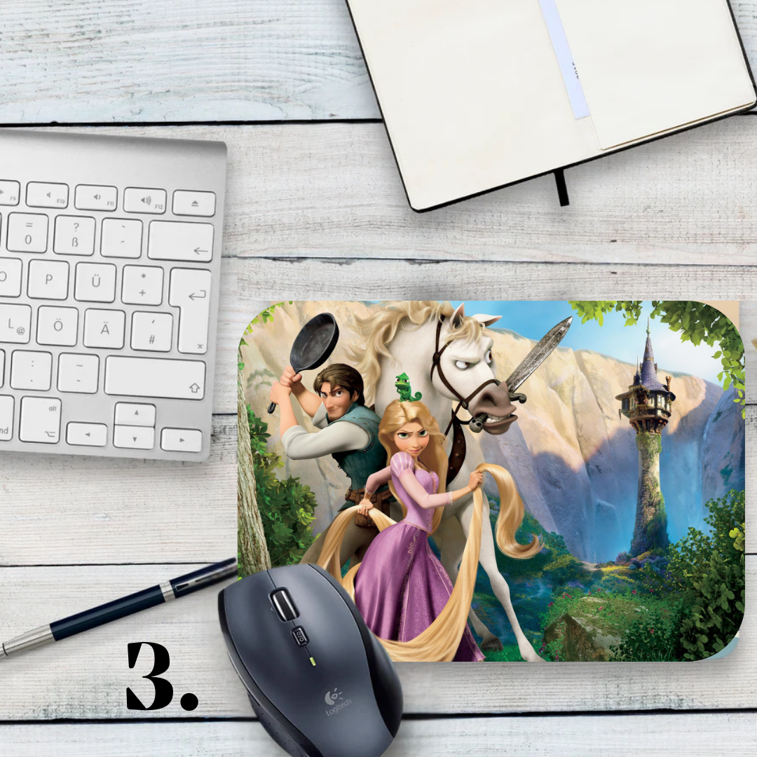 Podkładka pod mysz Zaplątani / Tangled – animacja Disney, Roszpunka i Flynn Rider