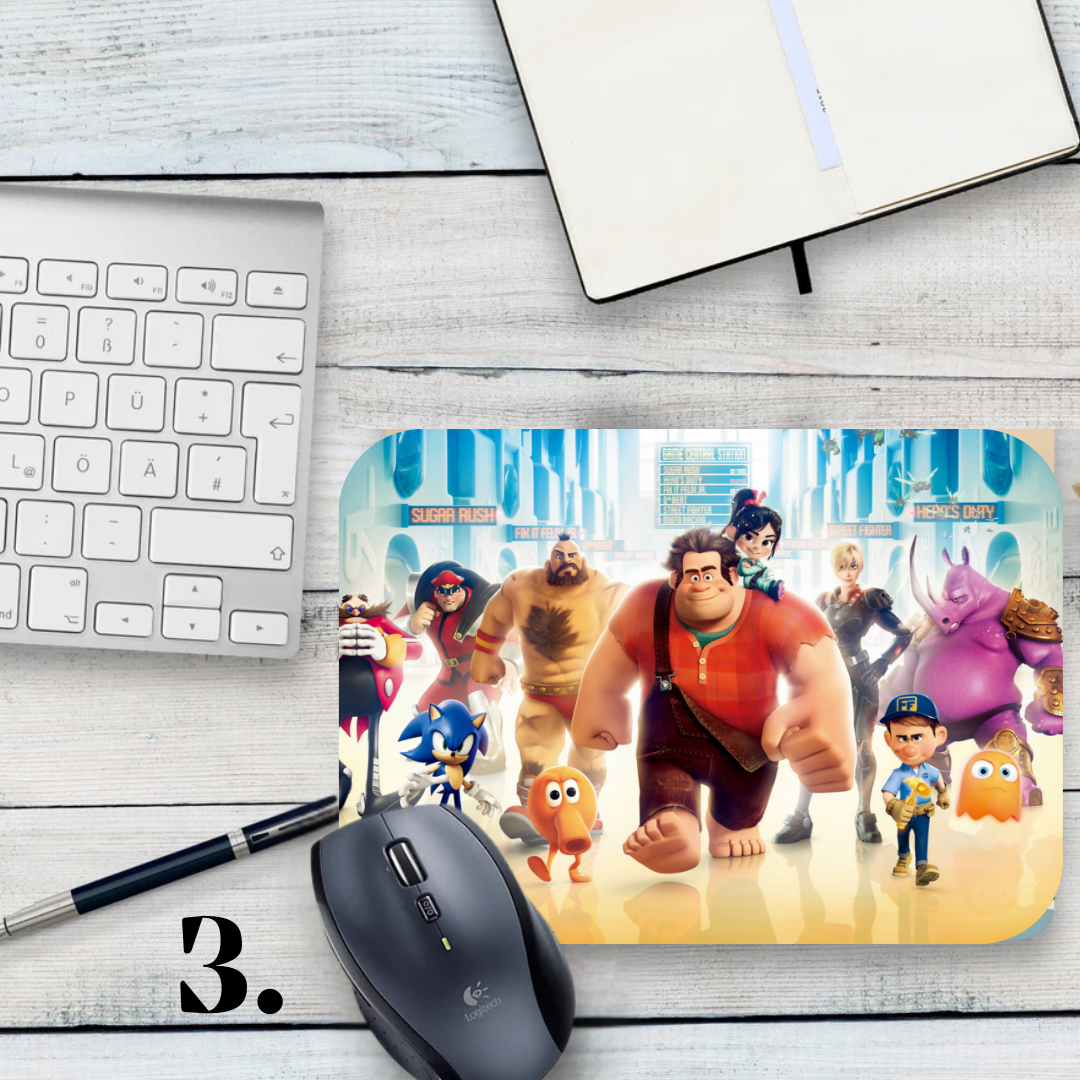 Mousepad Wreck-It Ralph – Disney animation, Ralph and Vanellope