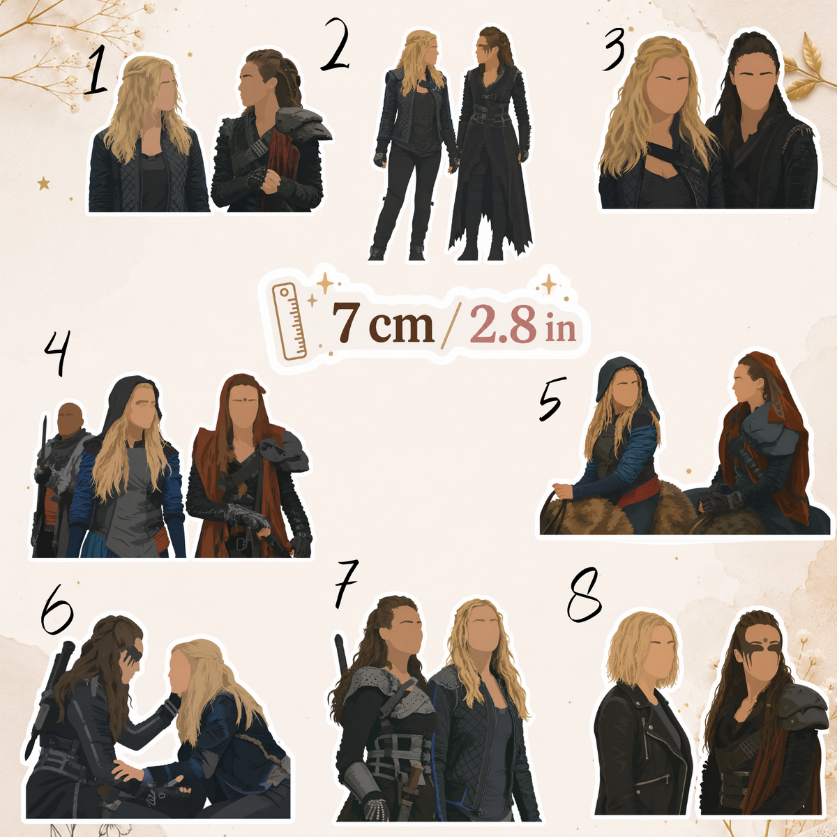 Sticker – The 100, Lexa & Clarke