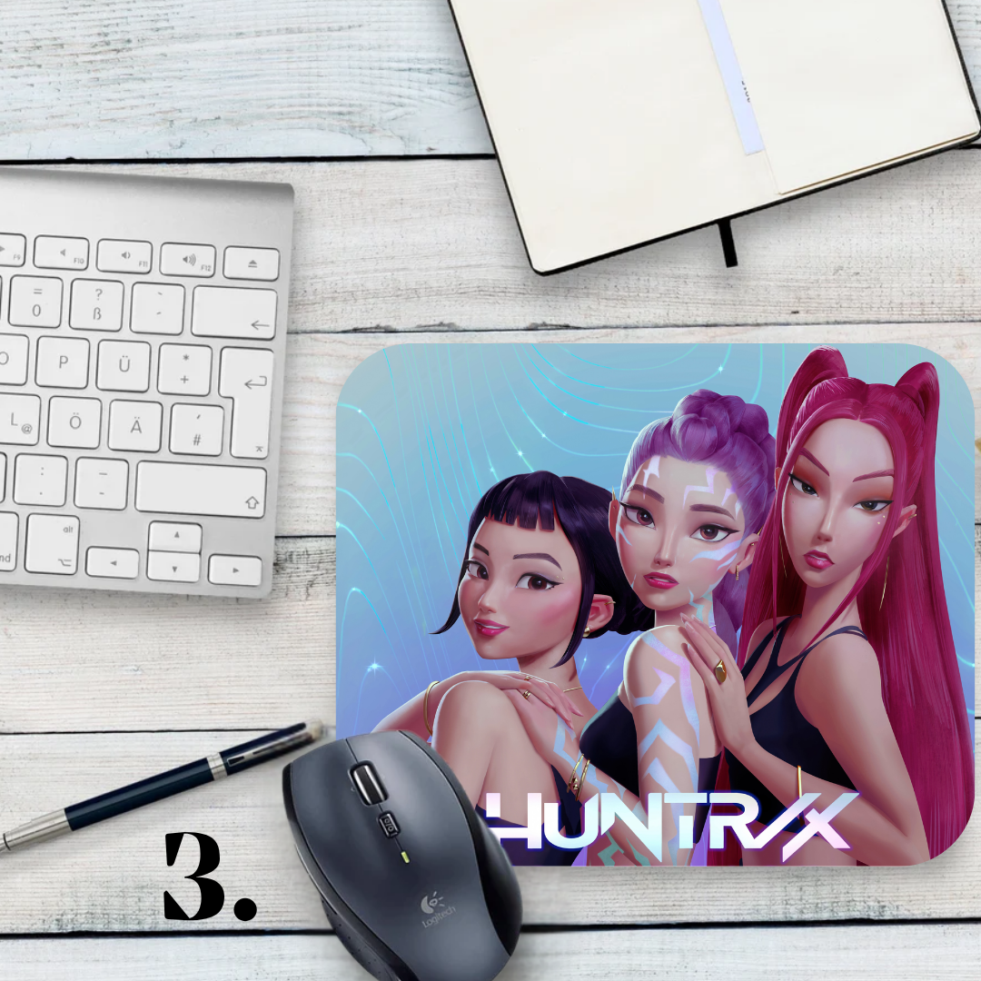 Podkładka pod mysz K-Pop Demon Hunters / K-Pop Demon Hunters – muzyka K-Pop, fantasy