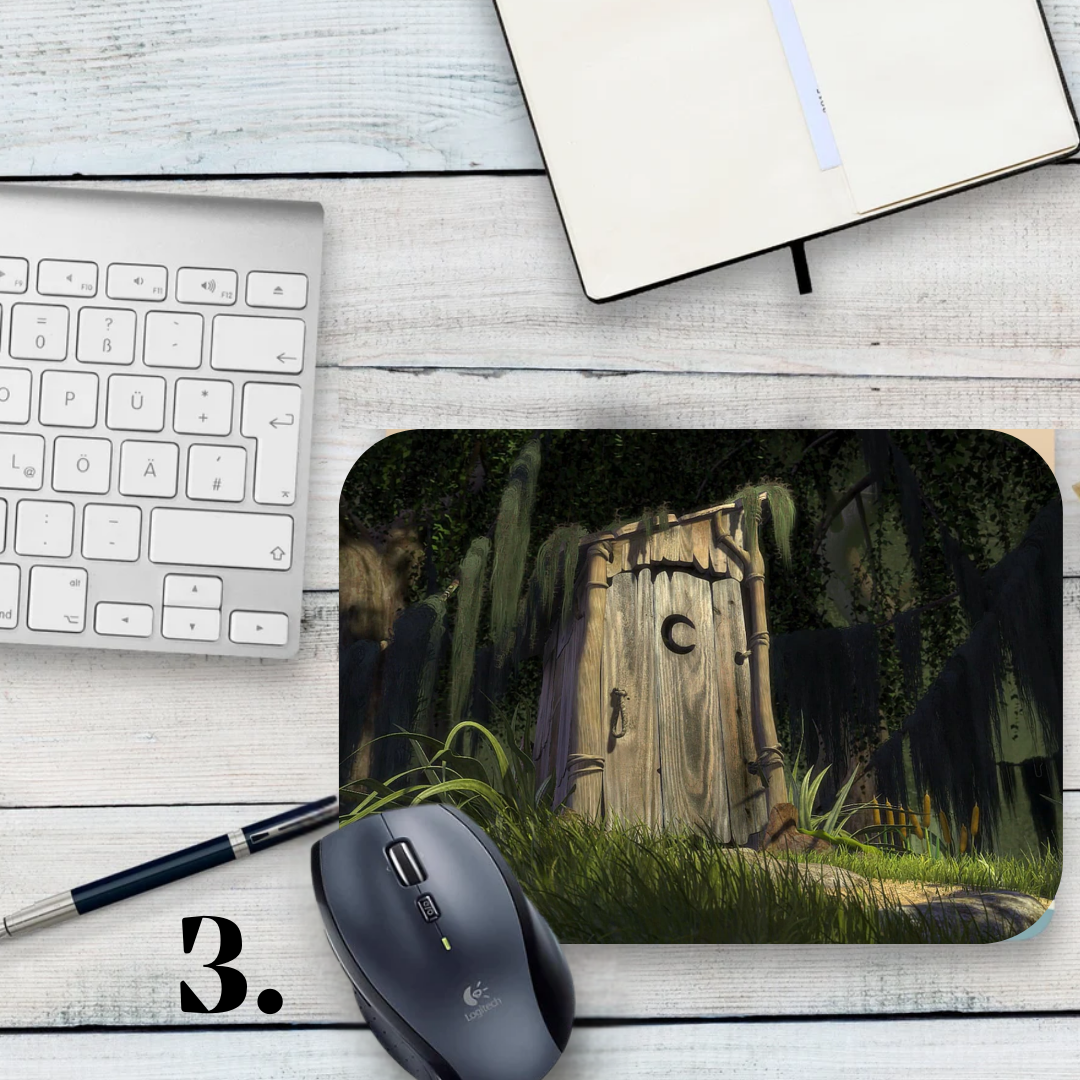 Mouse pad Shrek / Shrek – Shrek, Fiona and Donkey