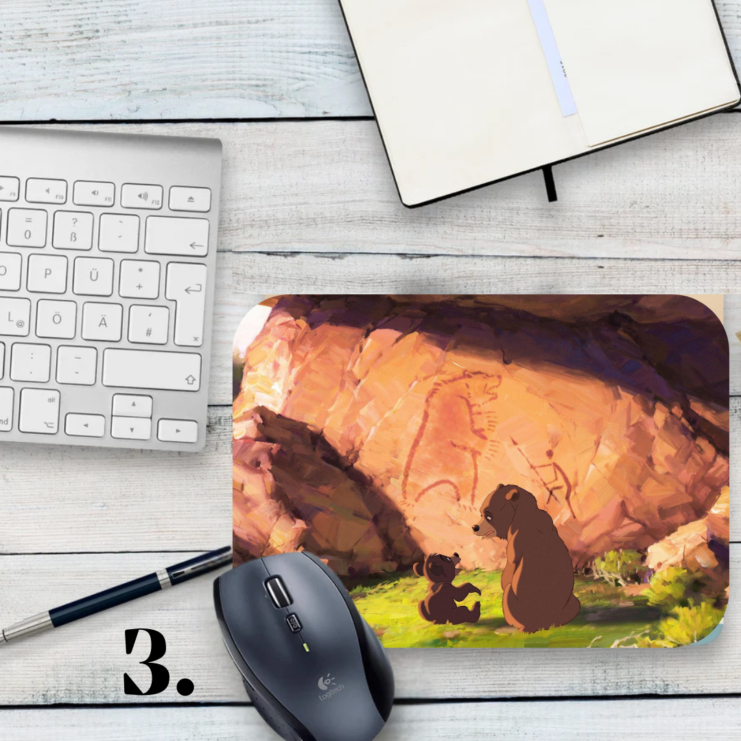 Brother Bear Mouse Pad - Koda and Kenai