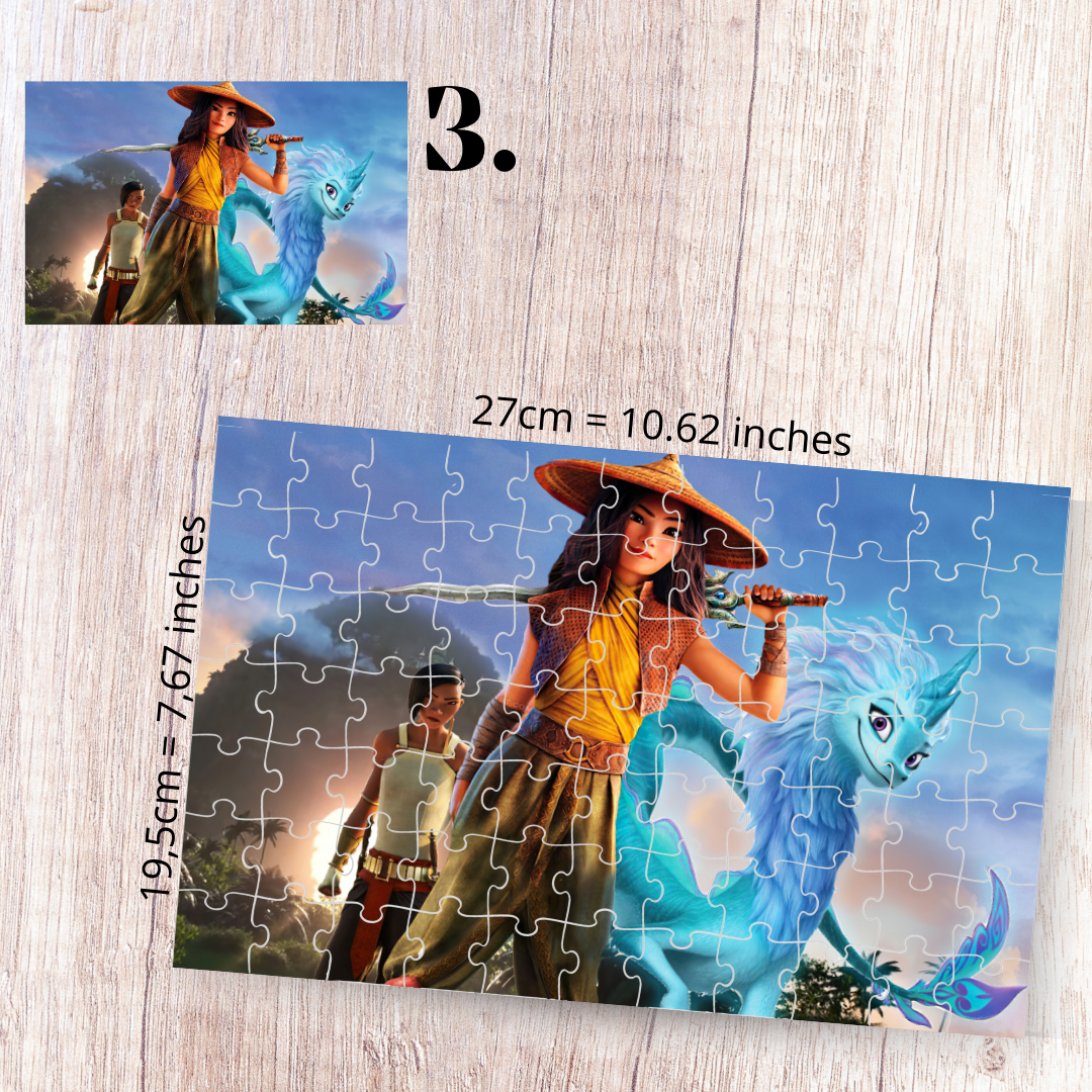 Puzzle 88 Pieces - Raya and the Last Dragon Inspired