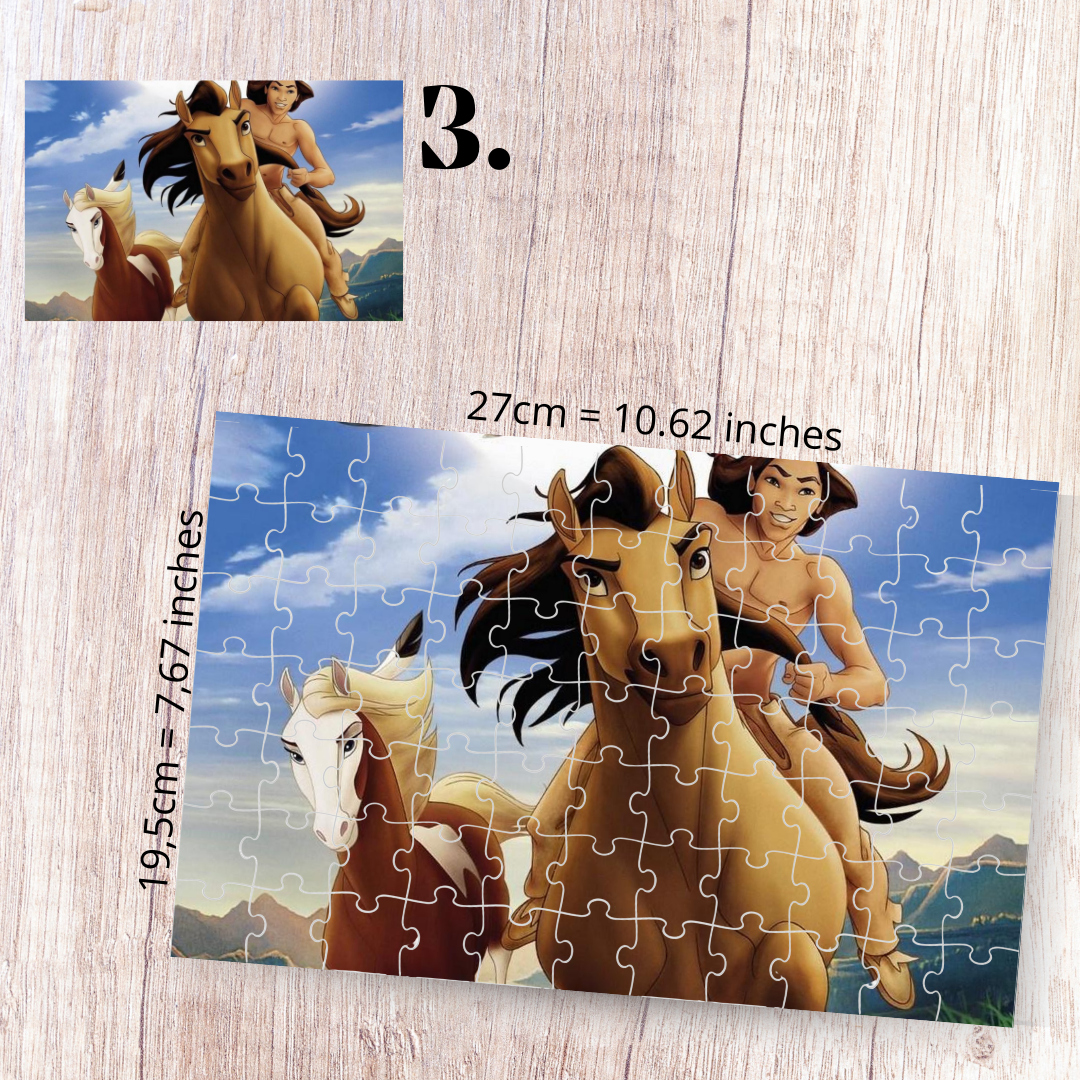 Puzzle 88 Pieces - Spirit: Stallion of the Cimarron Inspired