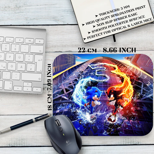 Sonic / Sonic the Hedgehog Mouse Pad - Sonic, Shadow, Knuckles
