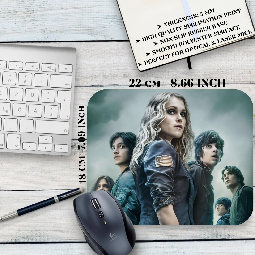 Podkładka pod mysz The 100 / The 100 – Clarke Griffin i Bellamy Blake