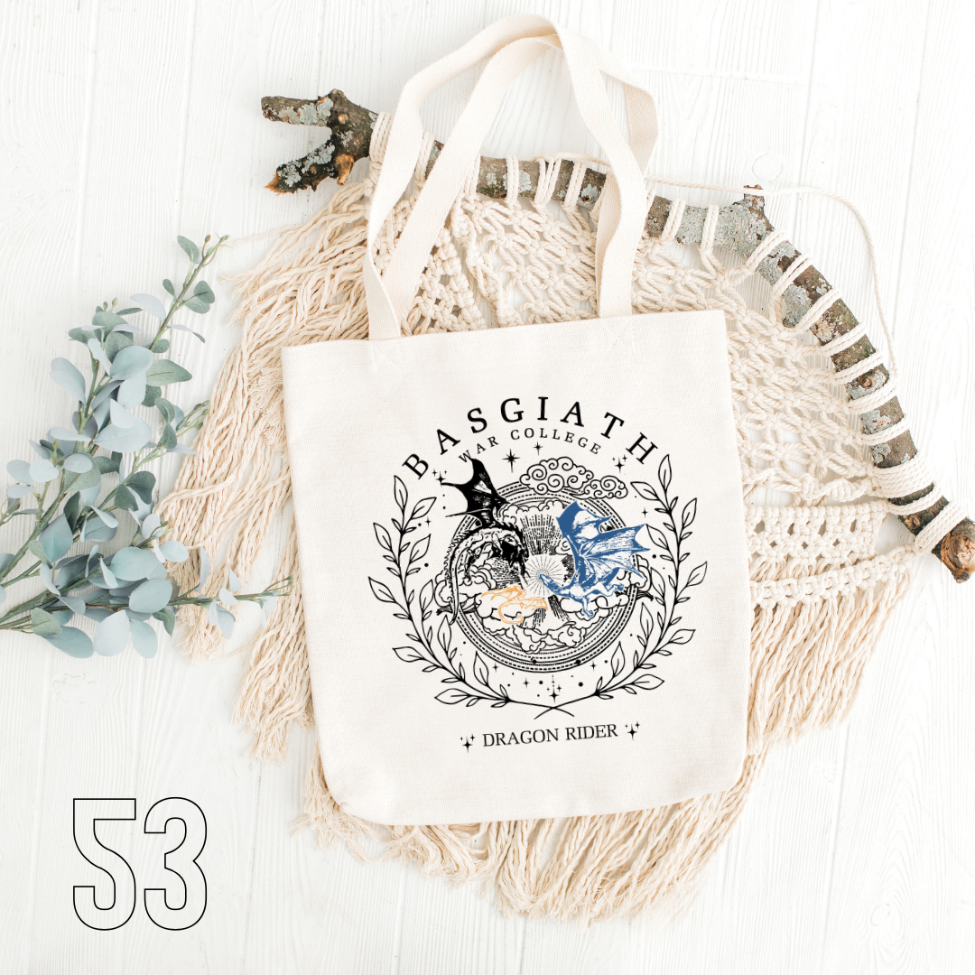 Fourth Wing, Iron Flame, Onyx Storm - 100% Cotton | Tote Bag