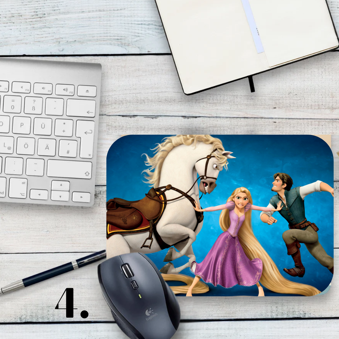 Mousepad Tangled – Disney animation, Rapunzel and Flynn Rider