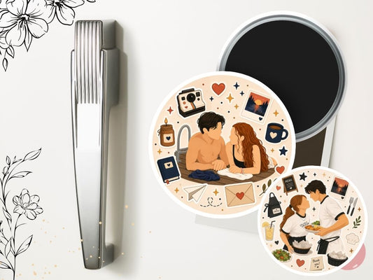 Magnes 58 mm Każdy kolejny rok – bookish romance i BookTok aesthetic