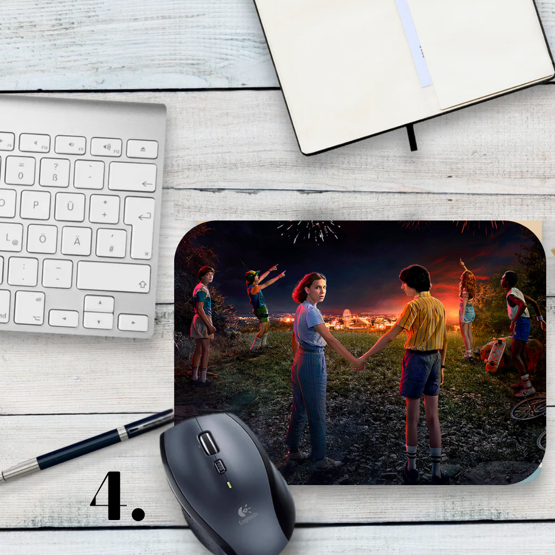 Podkładka pod mysz Stranger Things / Stranger Things – serial Netflix, Hawkins, Eleven