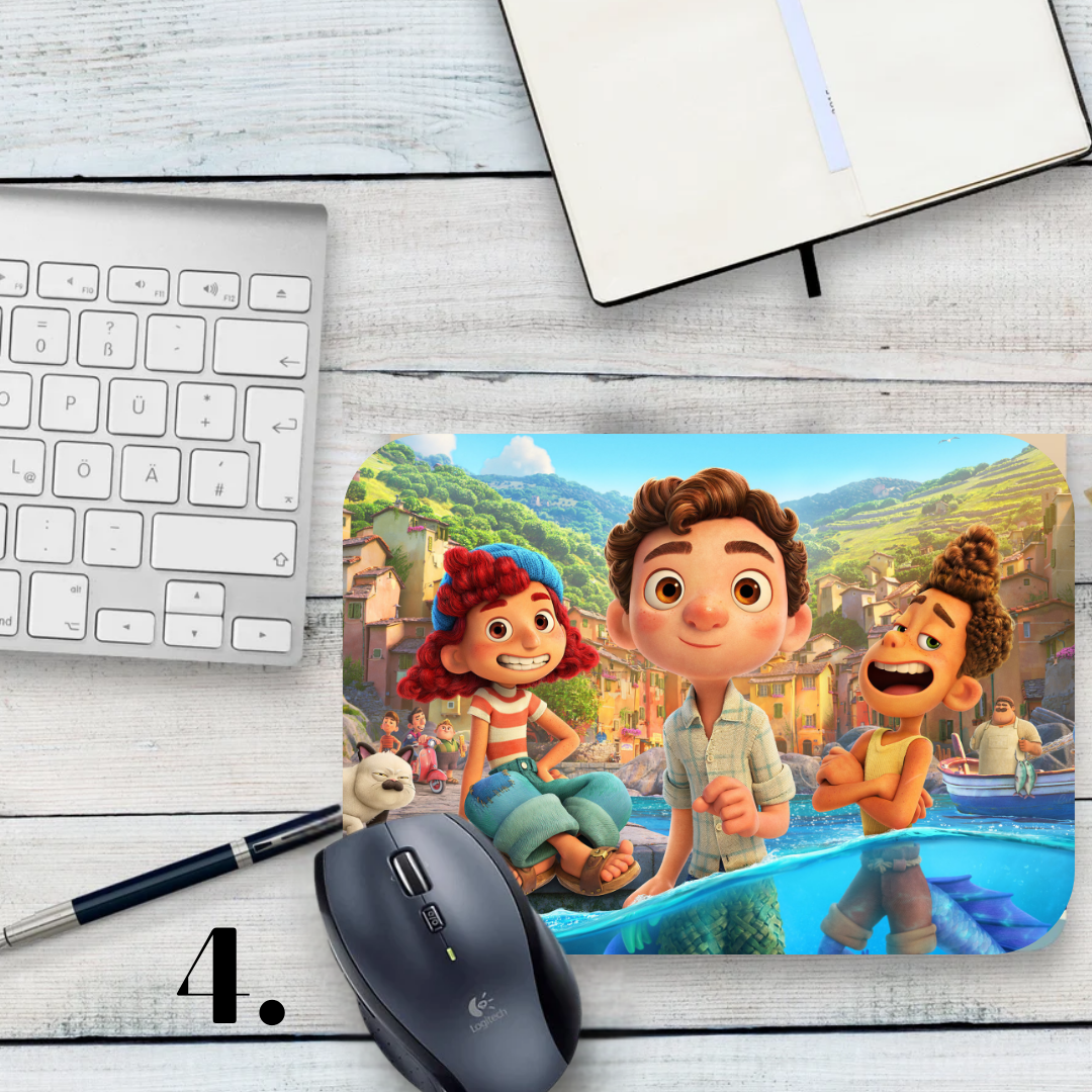 Podkładka pod mysz Luca / Luca – animacja Disney Pixar, Luca i Alberto