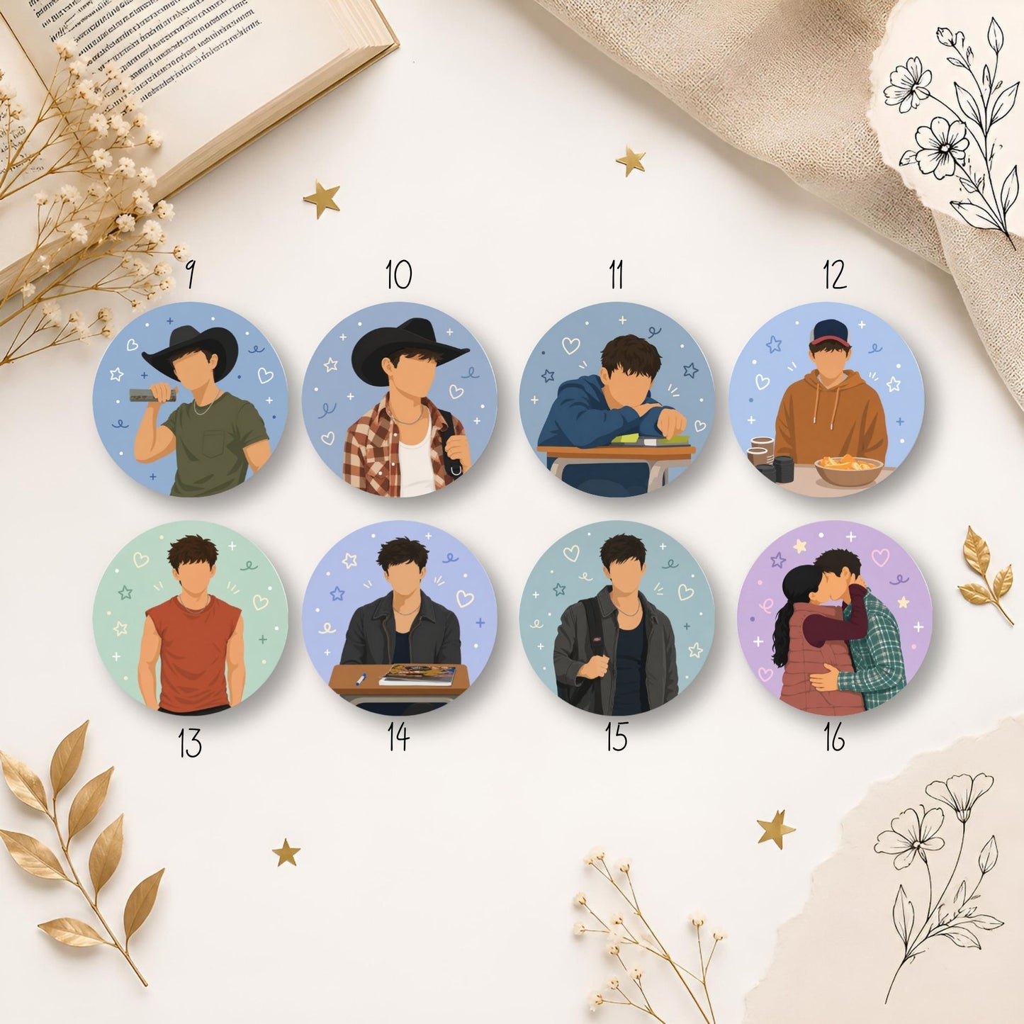 Pin Button 58 mm - My Life with the Walter Boys Inspired