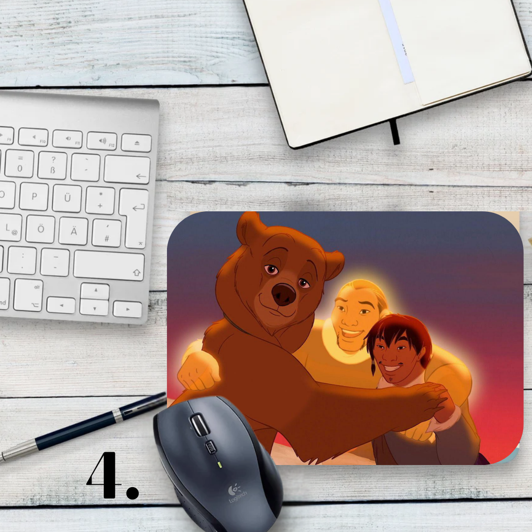 Brother Bear Mouse Pad - Koda and Kenai