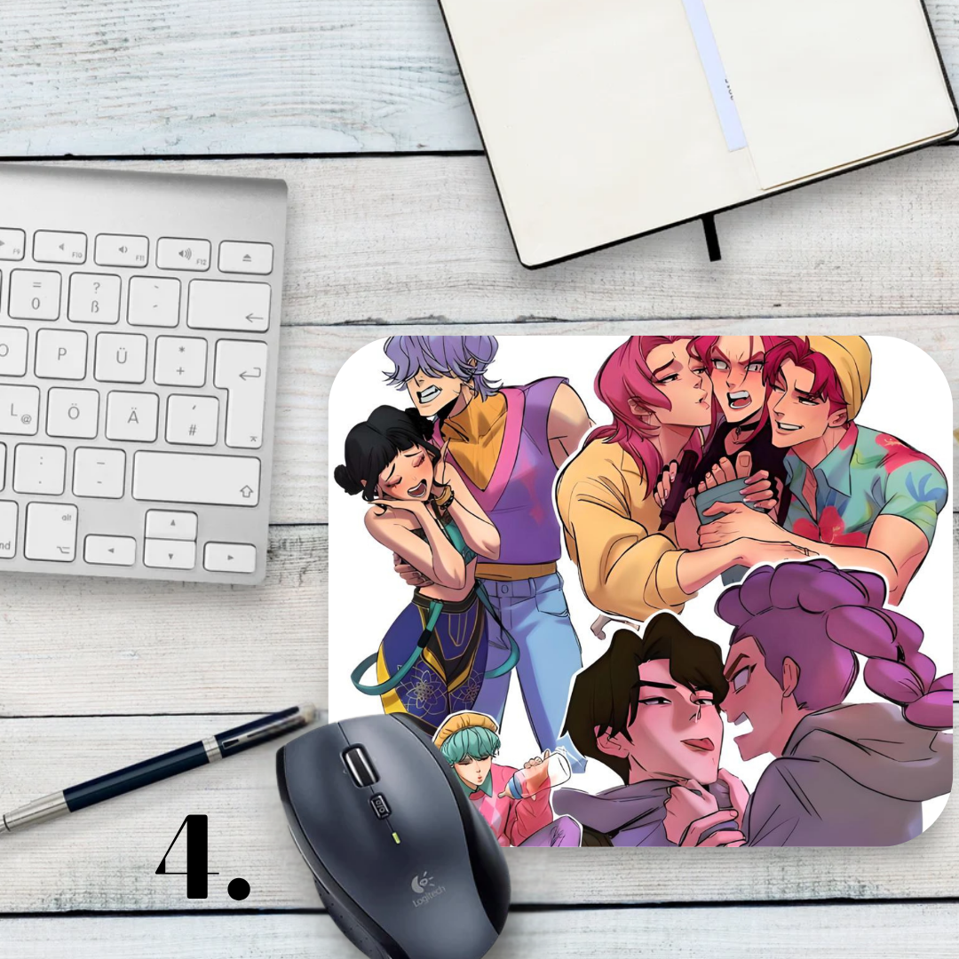 Podkładka pod mysz K-Pop Demon Hunters / K-Pop Demon Hunters – muzyka K-Pop, fantasy