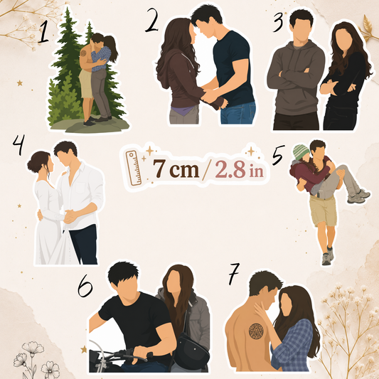 Vinyl Sticker - Twilight, Jacob & Bella