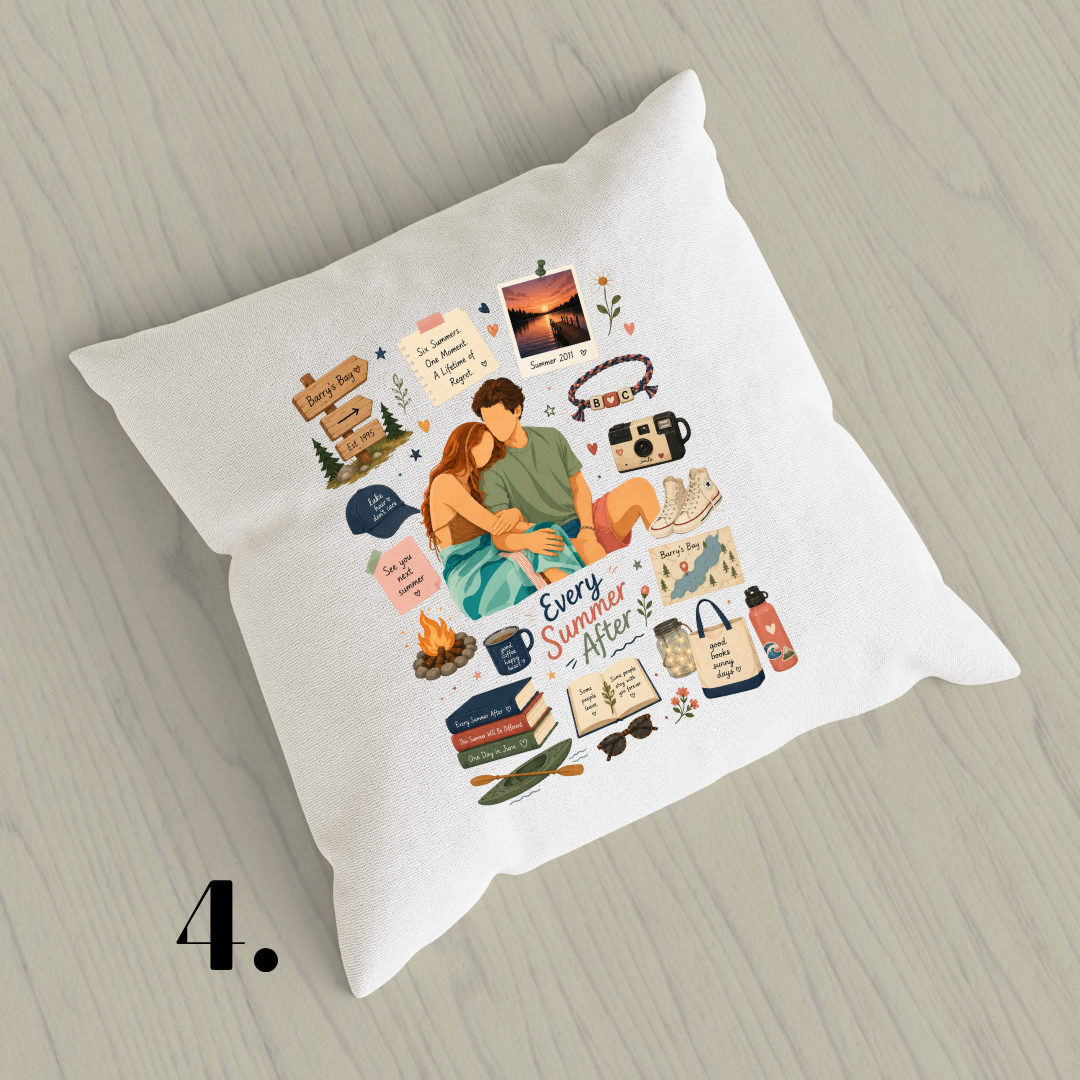 Poszewka dekoracyjna Każdy kolejny rok – bookish romance i BookTok aesthetic