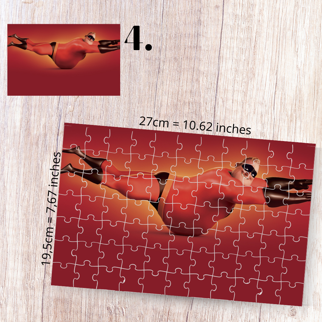 Puzzle 88 Pieces - The Incredibles Inspired