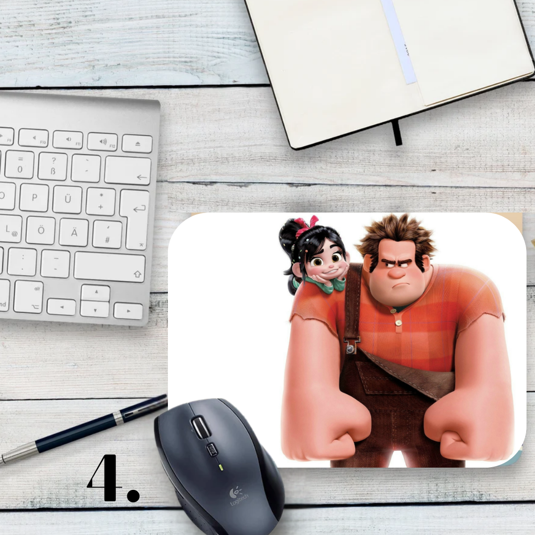 Podkładka pod mysz Ralph Demolka / Wreck-It Ralph – animacja Disney, Ralph i Vanellope