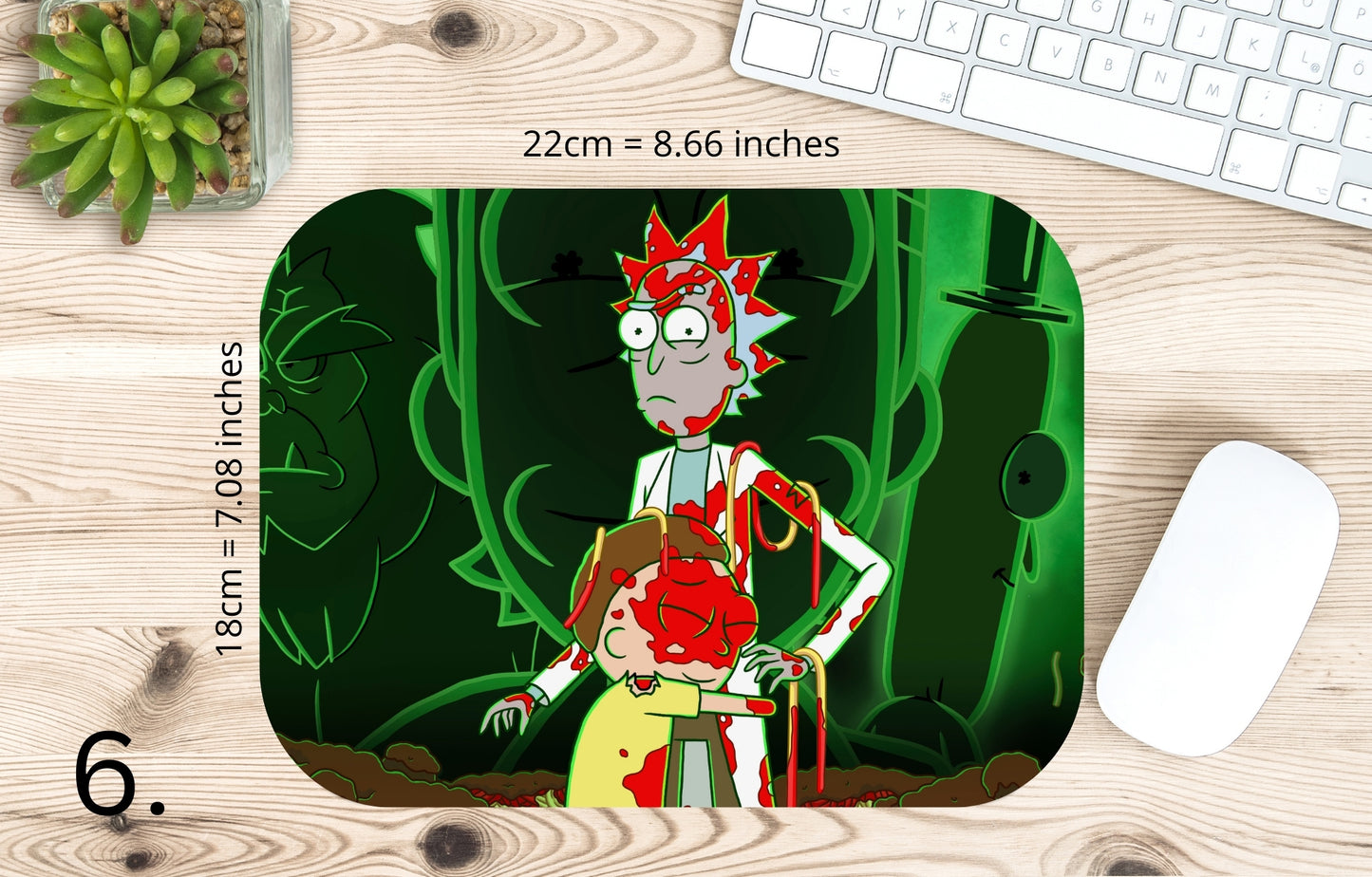 Podkładka pod mysz Rick i Morty / Rick and Morty – multiversum, serial animowany sci-fi