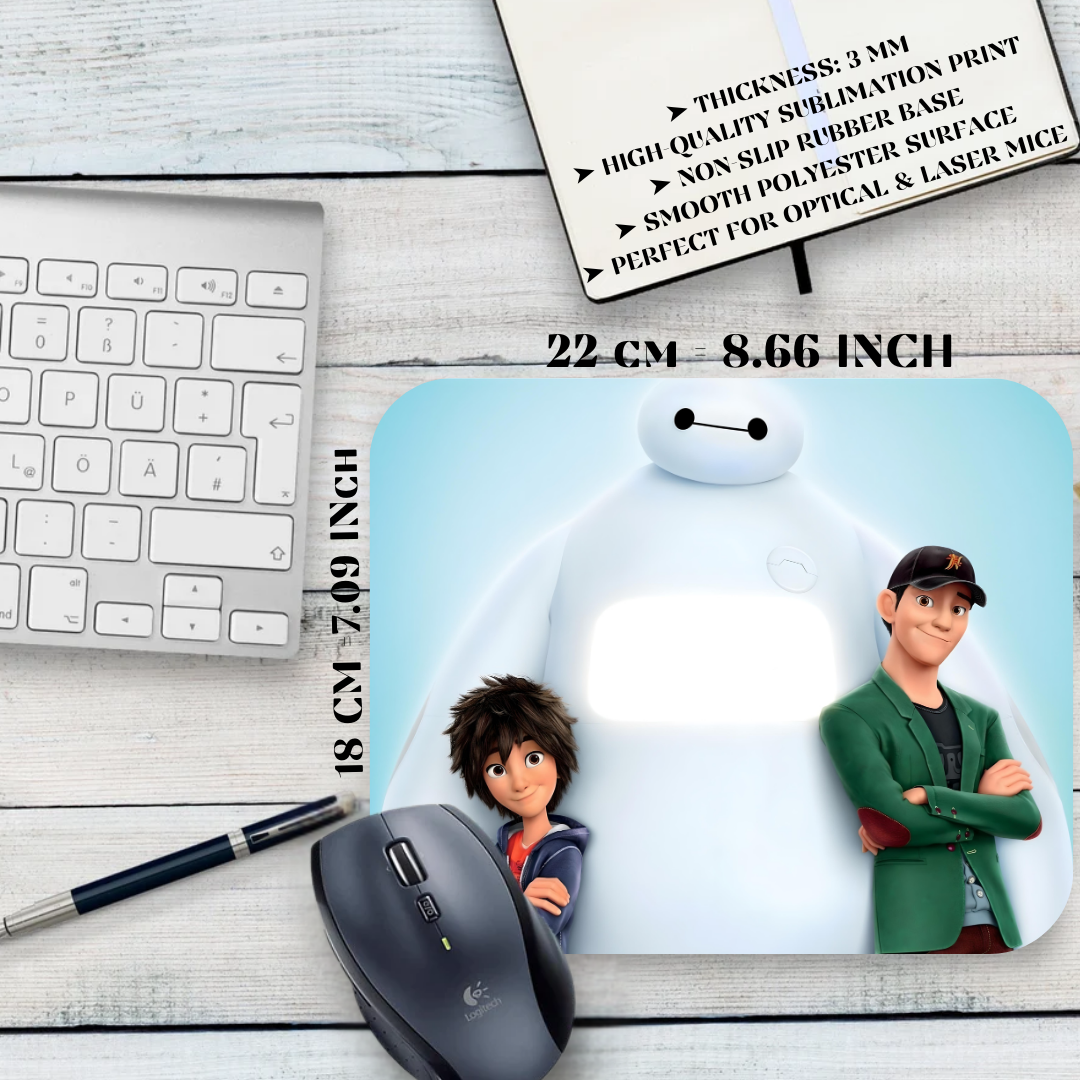 Podkładka pod mysz Wielka Szóstka / Big Hero 6 – Baymax i Hiro
