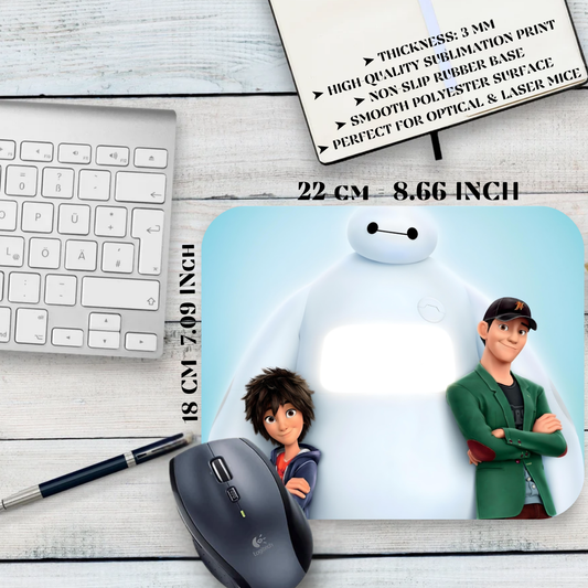 Podkładka pod mysz Wielka Szóstka / Big Hero 6 – Baymax i Hiro