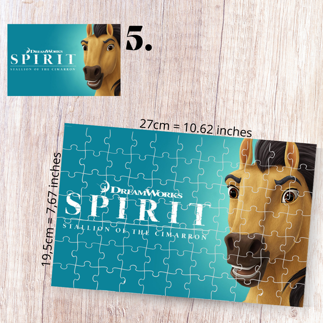 Puzzle 88 Pieces - Spirit: Stallion of the Cimarron Inspired