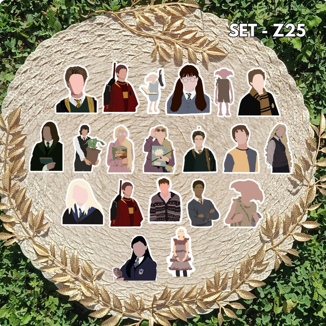 Zestaw naklejek Harry Potter / Harry Potter – Hogwart, domy szkoły magii
